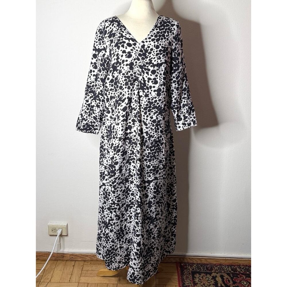 Vero Moda Black and White Leopard Print Maxi Dress